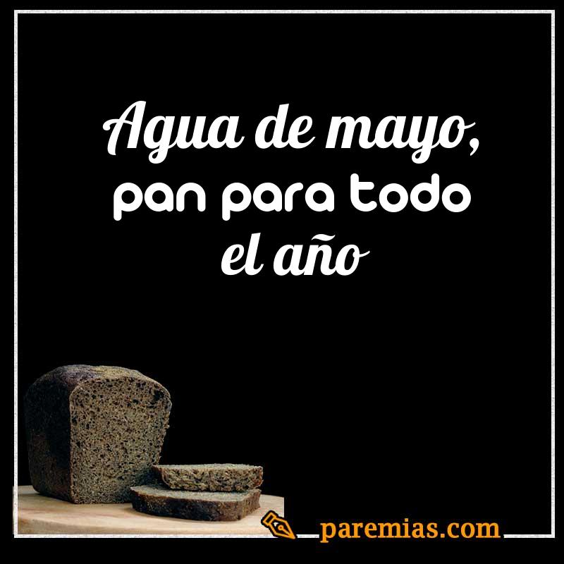 Agua de mayo, pan para todo el año