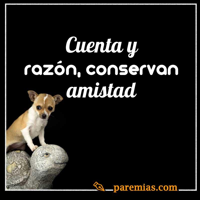 Cuenta y razón, conservan amistad