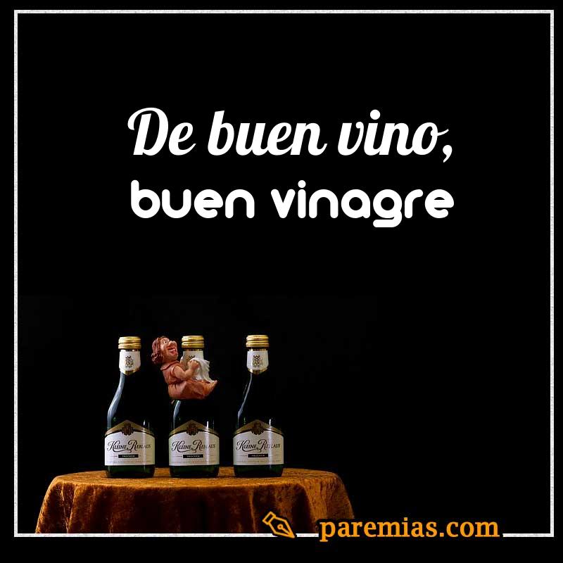 De buen vino, buen vinagre