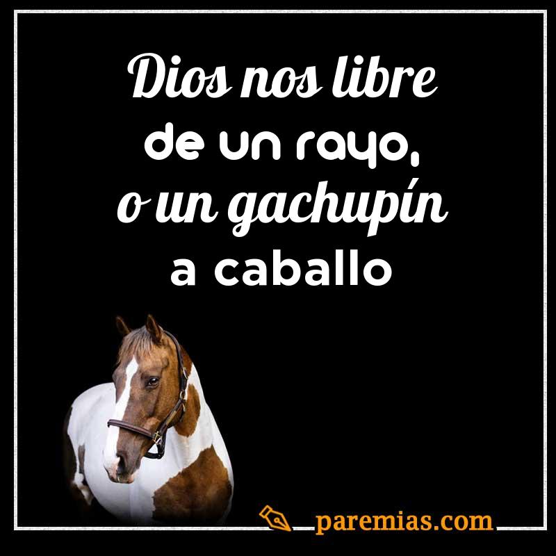 Dios nos libre de un rayo, o un gachupín a caballo