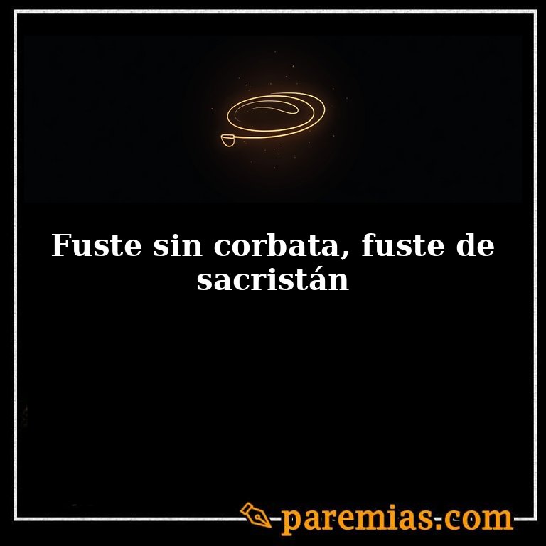 Fuste sin corbata, fuste de sacristán
