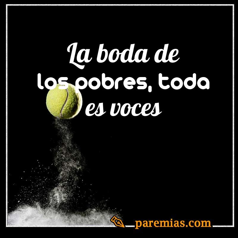 La boda de los pobres, toda es voces